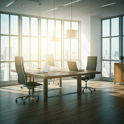 Modern office workspace